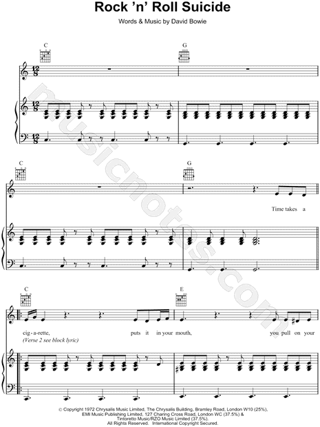 ROCK AND ROLL MUSIC Piano Sheet music