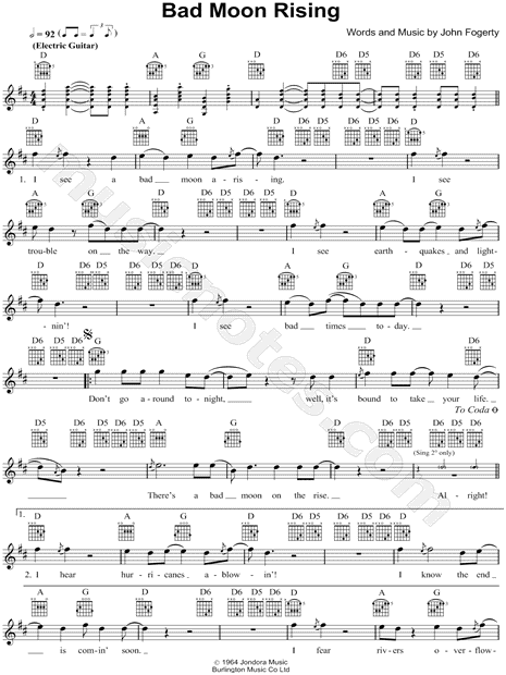 Bad Moon Rising Ноты. Ноты Moonrise. Rises the Moon аккорды. Bad Moon Rising слова. Moon rise перевод