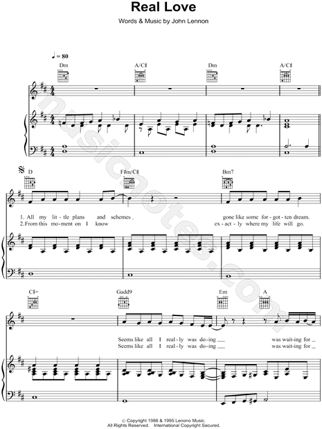 True Love by Coldplay - Piano, Vocal, Guitar - Digital Sheet Music