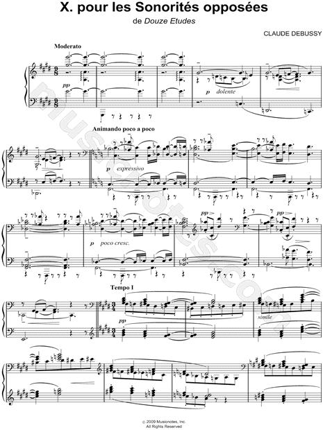 Debussy etude 1  download