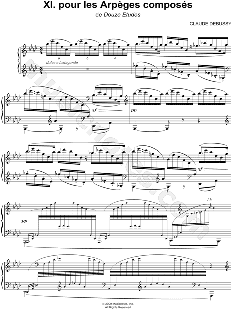 Etude XI. pour les arpèges composés