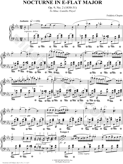 Nocturne in e flat major op. Шопен Ноктюрн опус 9 номер 2. Ноты Ноктюрн Шопена опус 9 номер 2. Шопен Ноктюрн op 9 no 2 Ноты. Фредерик Шопен Nocturne in e-Flat Major, op. 9 No. 2.
