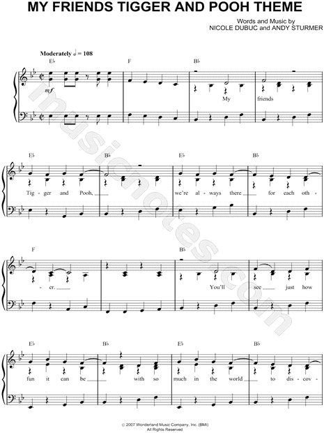 My Friends Tigger and Pooh Theme