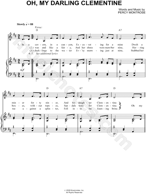 CLEMENTINE Sheet music