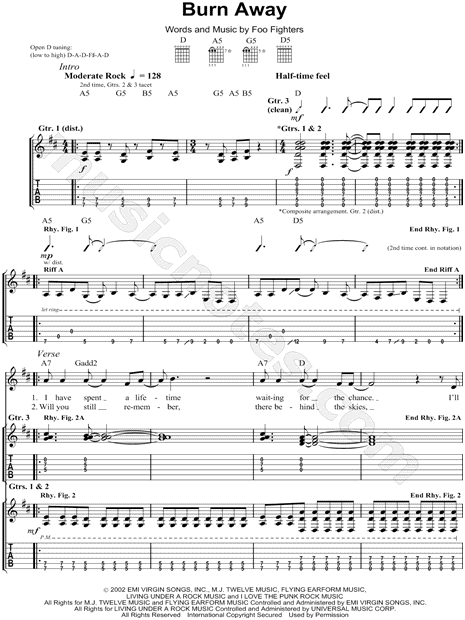 Foo Fighters - Burn Away Lyrics