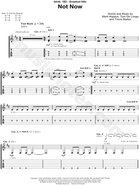 Jetpacks Was Yes! (Guitar Tab) - Print Sheet Music Now