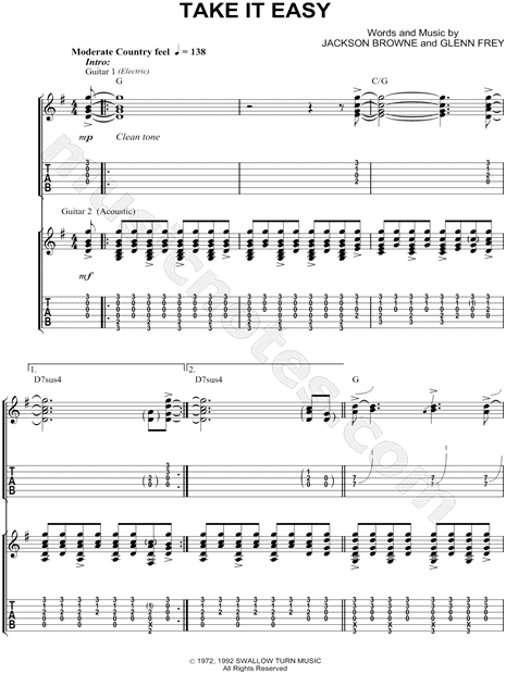 Desperado - Eagles - Guitar chords and tabs