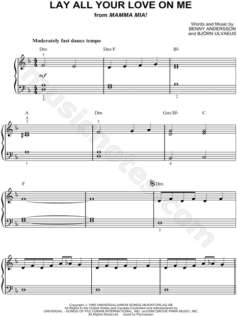 Lay All Your Love On Me - ABBA - ESL worksheet by chrysalis