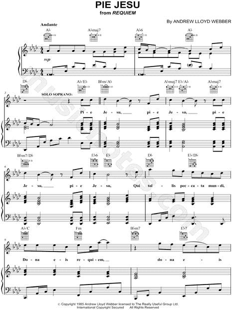 Pie Jesu From Requiem - String Orchestra (Score Parts) - Pie Jesu