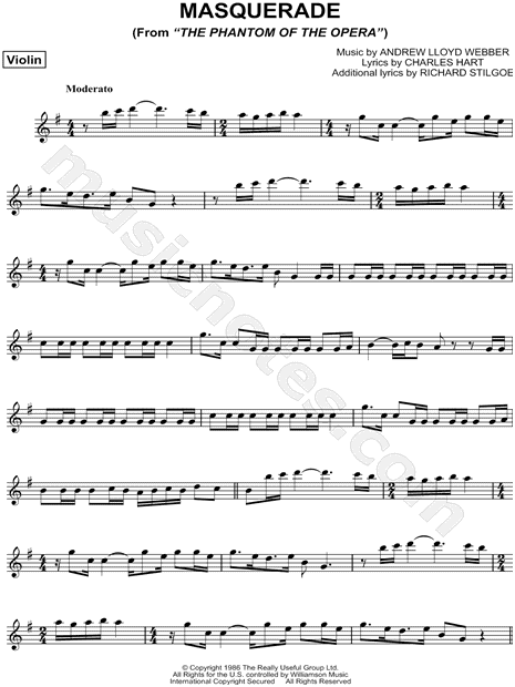 Masquerade Waltz Sheet music for Violin (Solo)