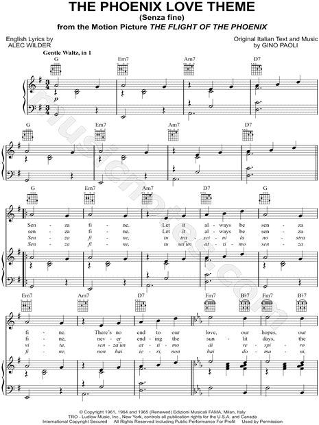 The Phoenix Love Theme (Senza Fine)