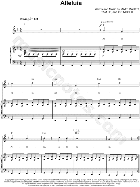 Free Matt Maher sheet music  Download PDF or print on