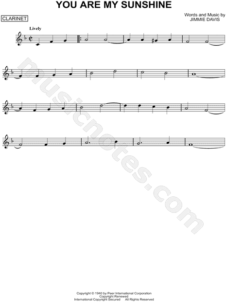 You Are My Sunshine by Ray Charles - Easy Piano - Digital Sheet