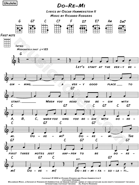 Do-Re-Mi" from 'The Sound of Music' Sheet (Leadsheet) in C - Download & Print - SKU: MN0105029