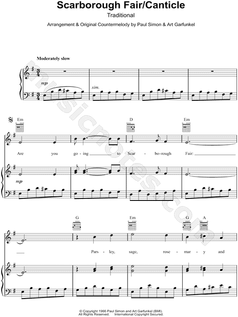 Scarborough Fair - Free Easy Piano Sheet Music  Sheet music, Piano sheet  music, Easy piano sheet music