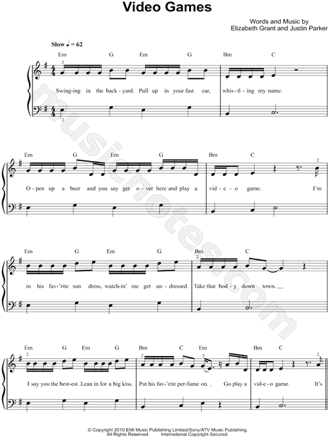 Play The Game, (easy) sheet music for piano solo (PDF)