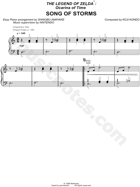 Ocarina of Time: Song of Time (Piano) Sheet music for Piano, Flute