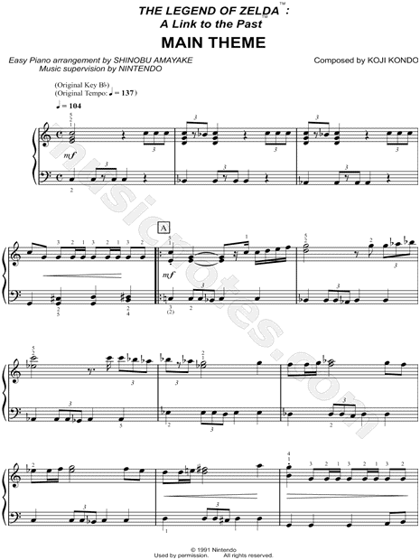 The Legend of Zelda: A Link to the Past - Complete Soundtrack (Piano Solo)  – Koji Kondo Sheet music for Piano (Solo)