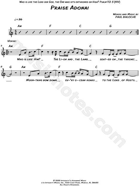 Elohim, Adonai - Misc tunes Sheet music for Vocals (Choral)