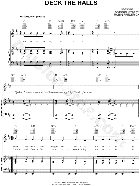 Deck the Halls C major Sheet music for Piano (Solo) Easy