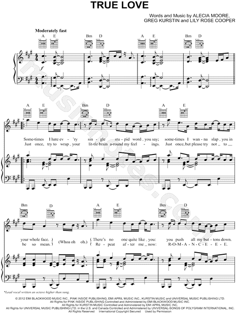 True Love Sheet Music (Piano)