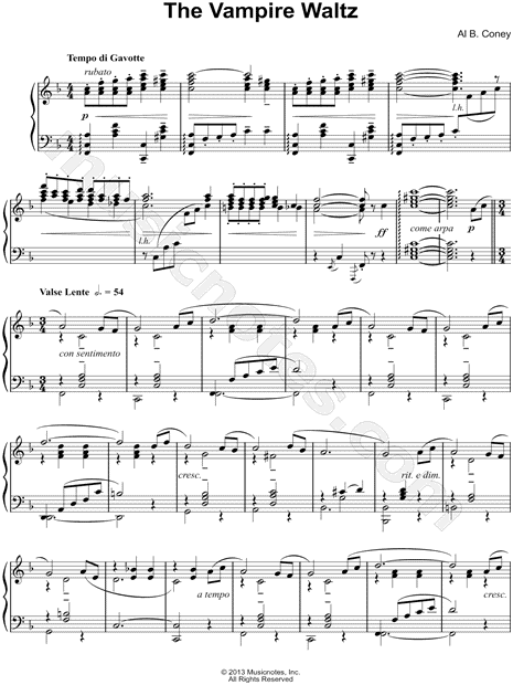 Vampire Masquerade Sheet music for Contrabass, Violin, Viola