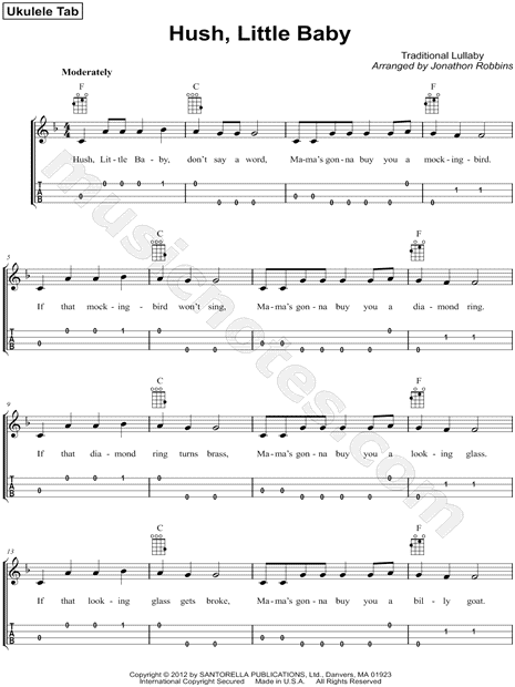 Hush Little Baby Guitar Chords