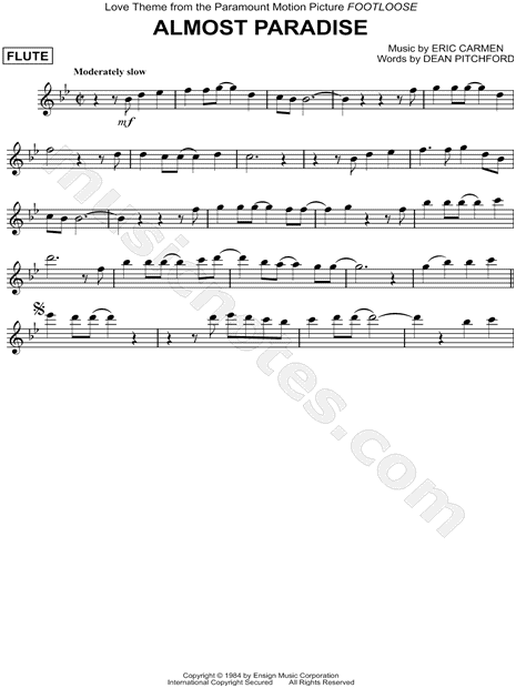 Almost Paradise Sheet Music - 21 Arrangements Available Instantly