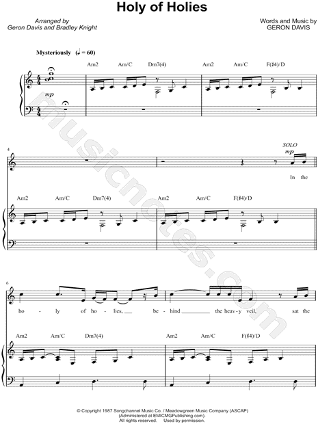 Geron Davis Sheet Music to download and print