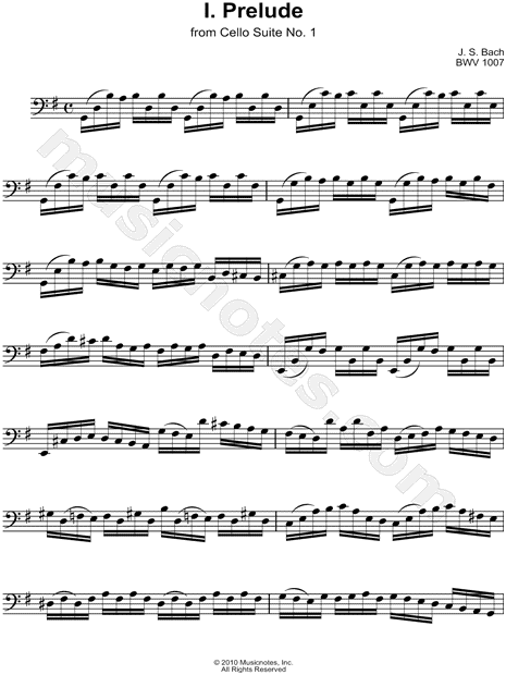 Cello Suite No. 1, BWV 1007: I. Prelude