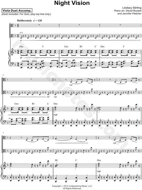 Night Vision - Viola Duet & Piano