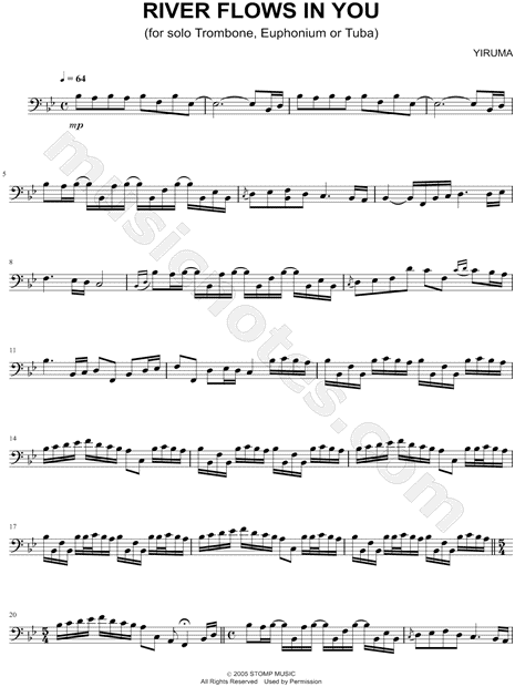 River Flows in You - Bass Clef Brass