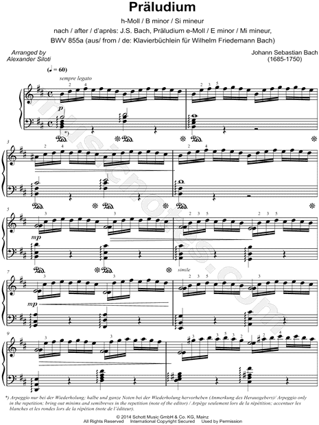 Präludium in B minor, BWV 855a