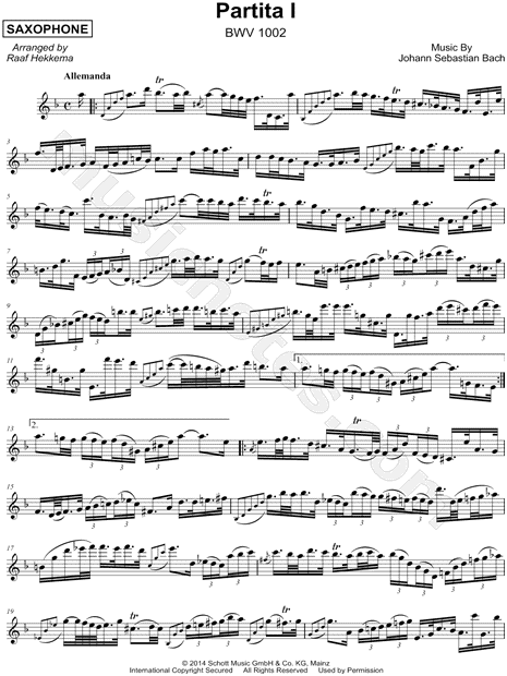 Partita No. 1 in B Minor, BWV 1002