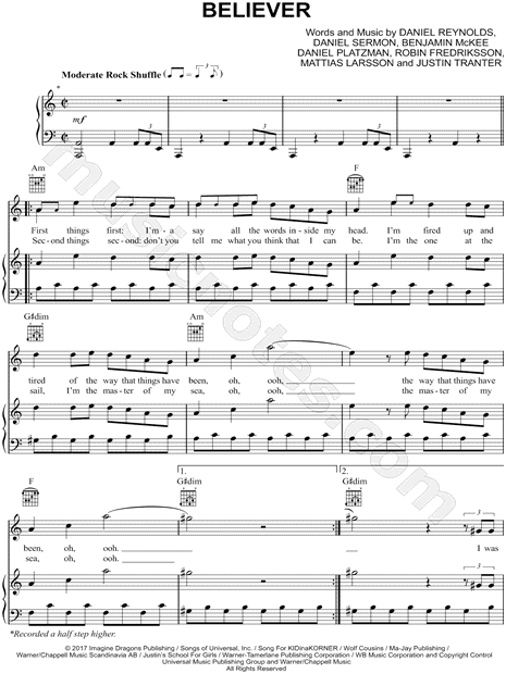 Believer (Sheet Music)