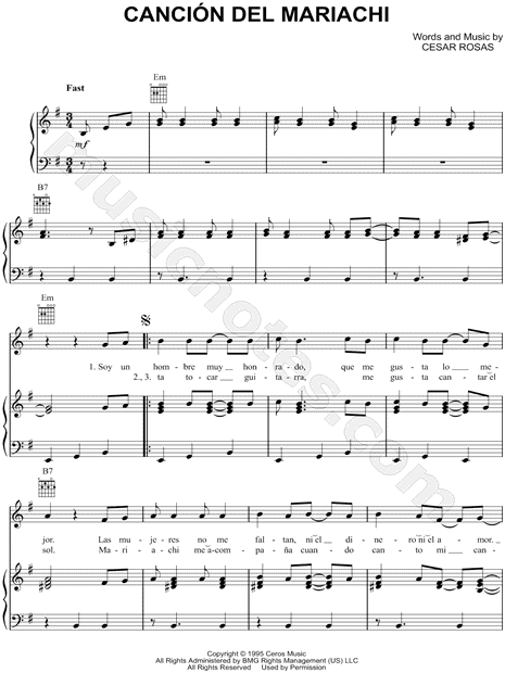 Modelo Marcha Rancho Sheet music for Piano, Vocals, Bass guitar