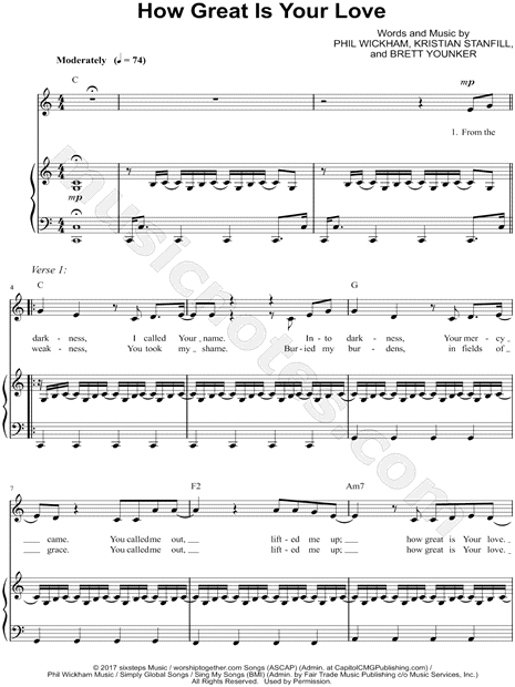 How Great Is Your Love Chords PDF (Phil Wickham) - PraiseCharts