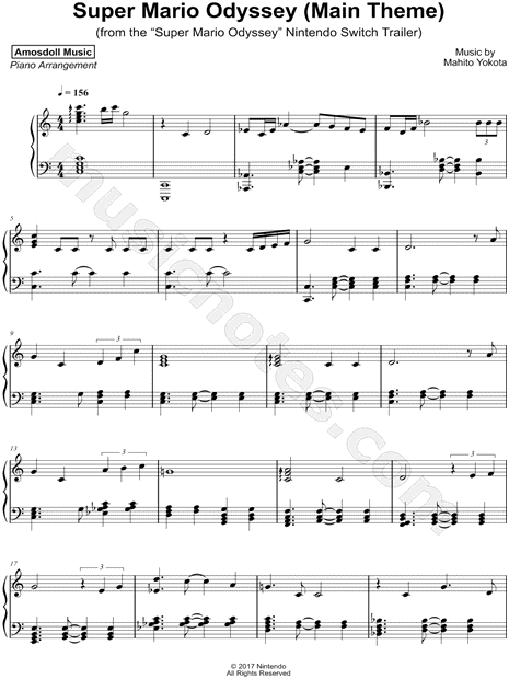 Super Mario Theme Sheet music for Piano (Solo)