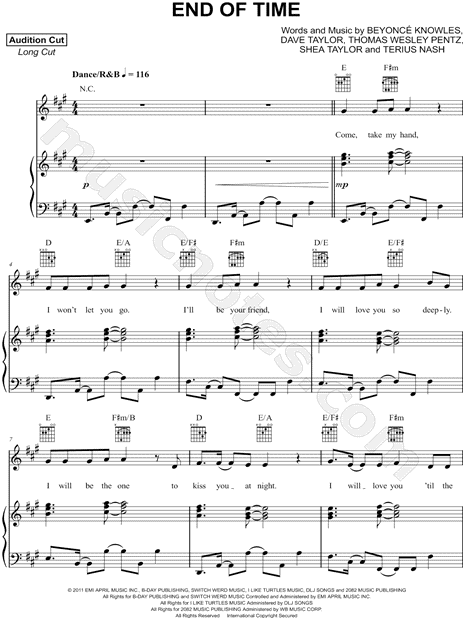 Michelle Branch Everywhere Sheet Music in Db Major (transposable) -  Download & Print - SKU: MN0204182