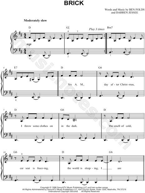 Ben 10 Sheet music for Piano (Solo) Easy