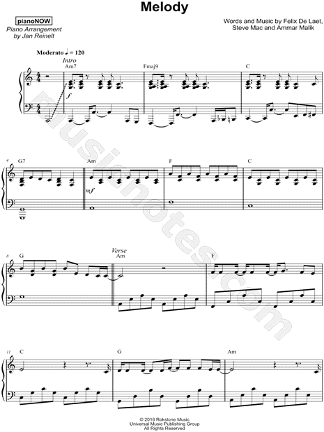 Melody in F" Sheet Music for Piano Solo - Sheet Music Now