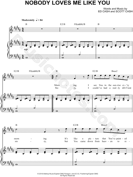 Nobody Loves Me Like You - Chris Tomlin Lyrics and Chords