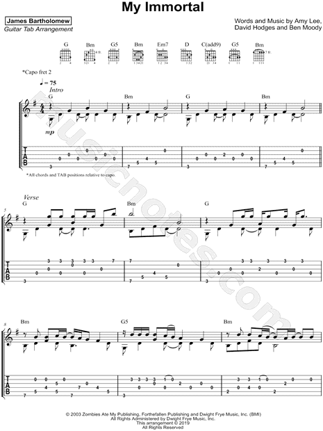 Impending Doom (Guitar Tab) - Print Sheet Music Now