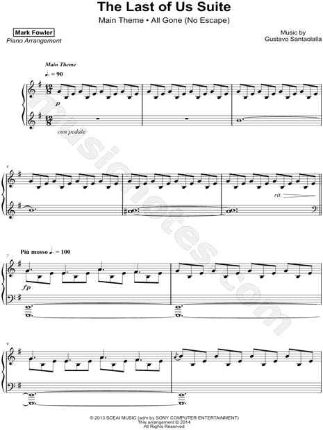 The Last Of Us 2 - Through the valley (Ellie's version) Sheet music for  Piano (Solo) Easy