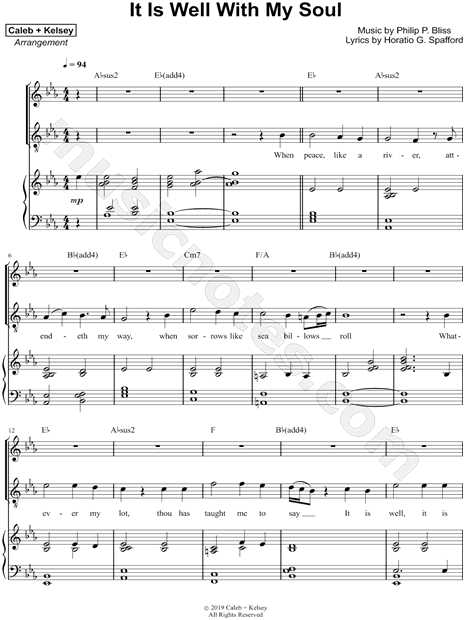caleb-kelsey-it-is-well-with-my-soul-sheet-music-in-eb-major