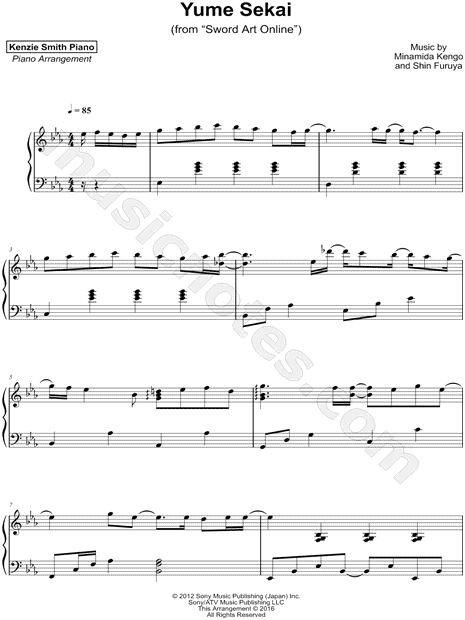 Kenzie Smith Hikaru Nara Sheet Music (Piano Solo) in F# Minor - Download  & Print - SKU: MN0186193