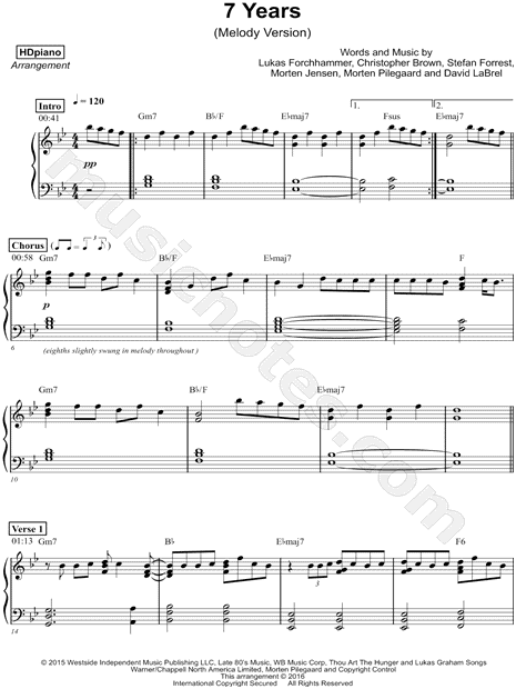 7 Years [melody version]
