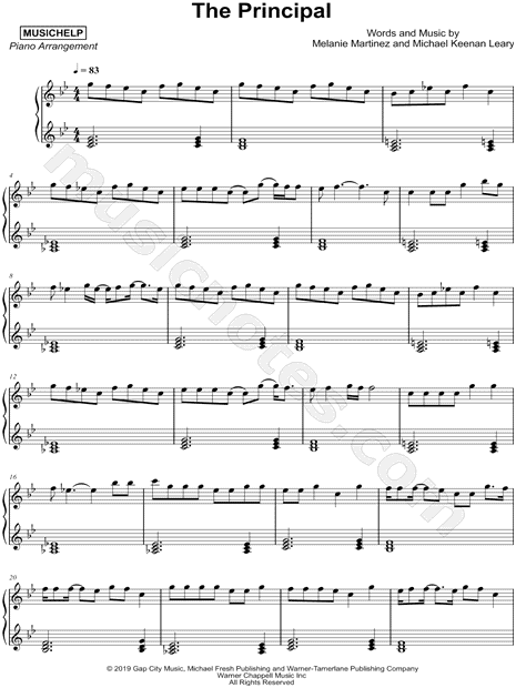 DollHouse (Melanie Martinez) Sheet music for Piano (Solo) Easy