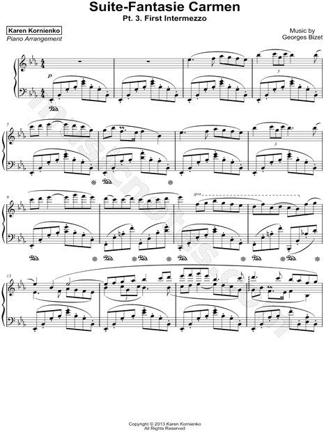 Suite-Fantasie Carmen: Pt. 3. First Intermezzo