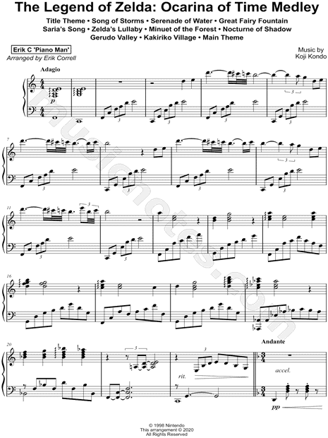 Zelda's Lullaby - Piano Sheet music for Piano (Solo)